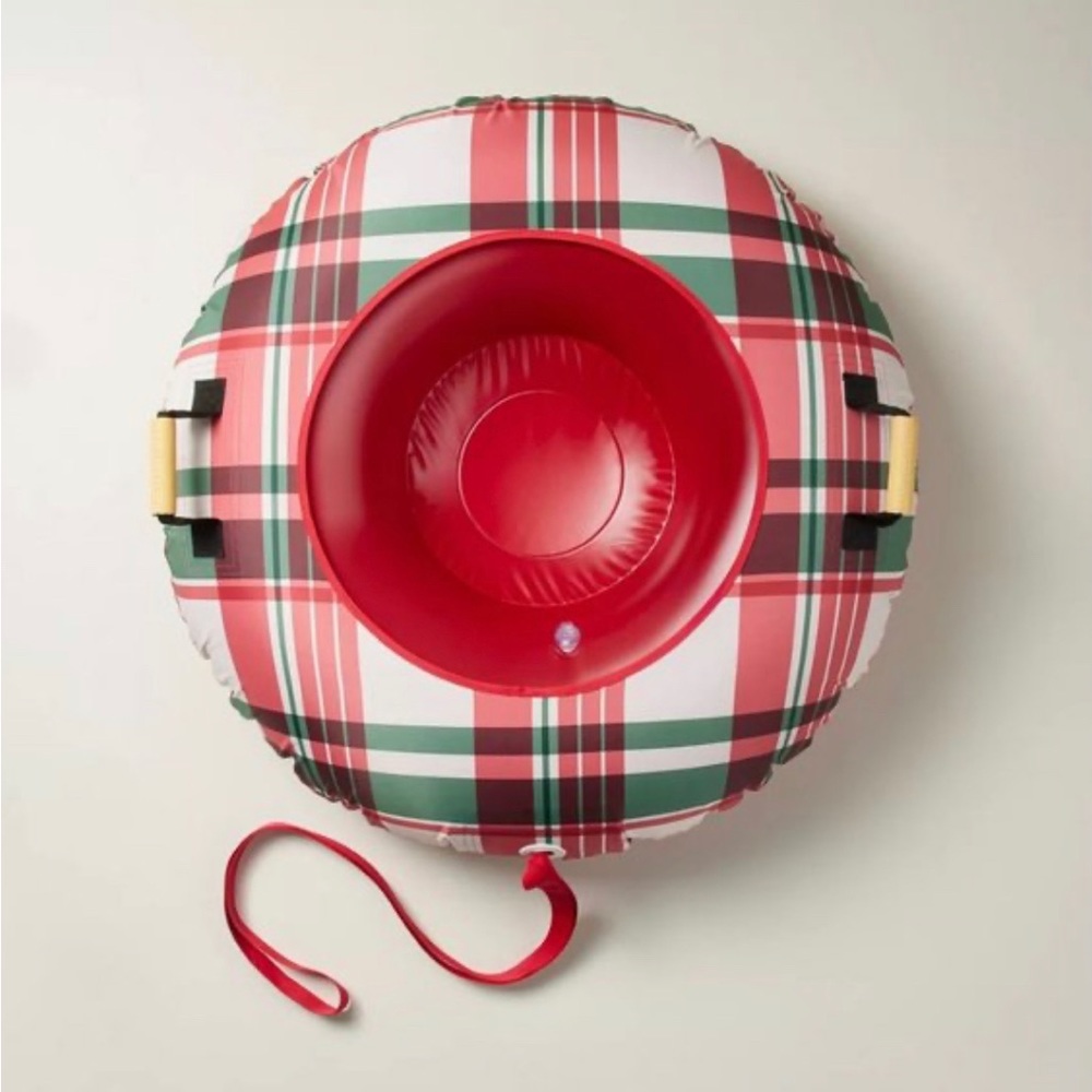 HEARTH & HAND Plaid 36" Inflatable Snow Tube, NWT